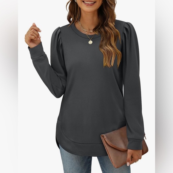 Soft tunic sweatshirt with shoulder detail - Picture 3 of 3